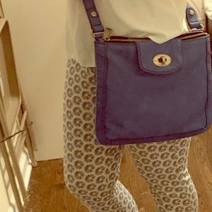 Leather Fossil Cross Body